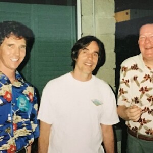 Mark Merchant, Jackson Browne, and David