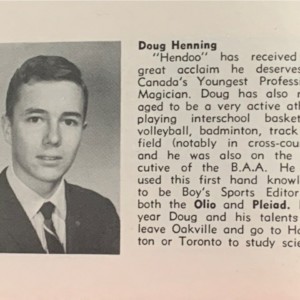 Doug Henning College Graduate