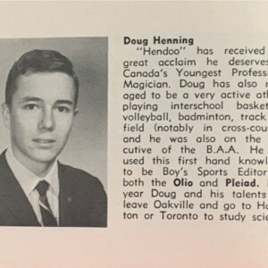 Doug Henning College Graduate