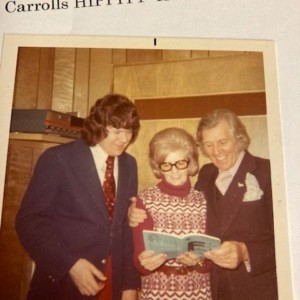 Presh & Harold Taylor with David 1973