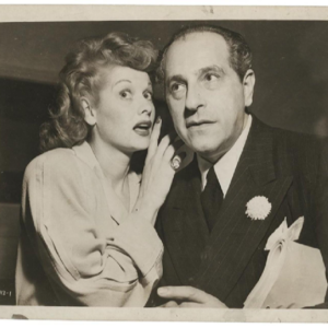 Lucille Ball With Joseph DUNNINGER in 1940s