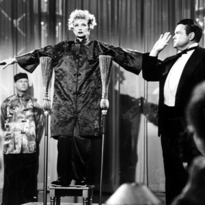 Orson Welles with Lucille Ball