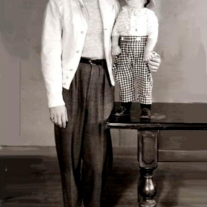 Johnny “TARZAN” Weissmueller and Spanky McFarland 1933