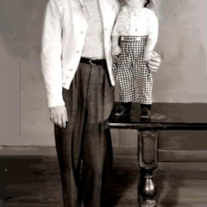 Johnny “TARZAN” Weissmueller and Spanky McFarland 1933